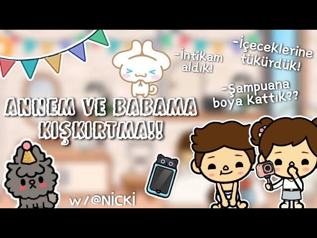 🪁Annem Ve Babama Kışkırtma Yaptık!  @NICHOLASKING_ ~Toca Life World Türkçe~  Prudence Night King