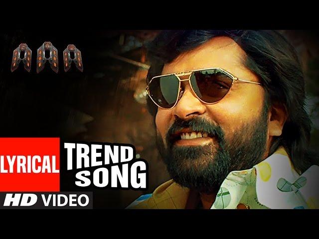 AAA►Trend Song Lyrical Video || STR, Shriya Saran, Tamannaah, Yuvan Shankar Raja || Tamil Songs 2017