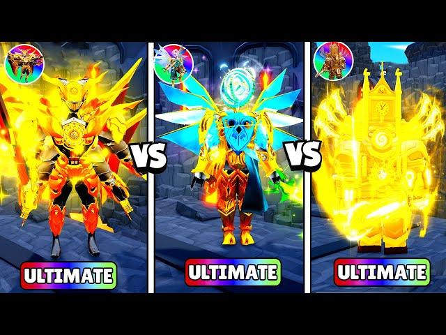 ULTIMATE ANGELIC GUARDIAN vs TITAN WARLORD CLOCKMAN vsCLOCK ULTIMATE