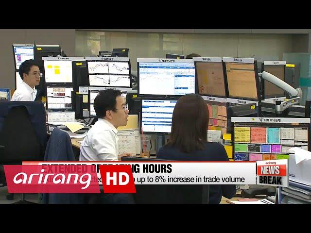 Korea's stock markets to operate 30 minutes longer from Monday