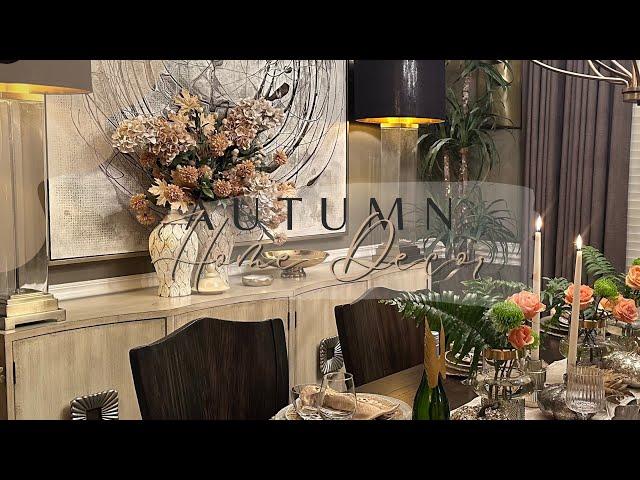 Happy Fall Y’all | Decorate Dining room for Fall | Floral arrangement