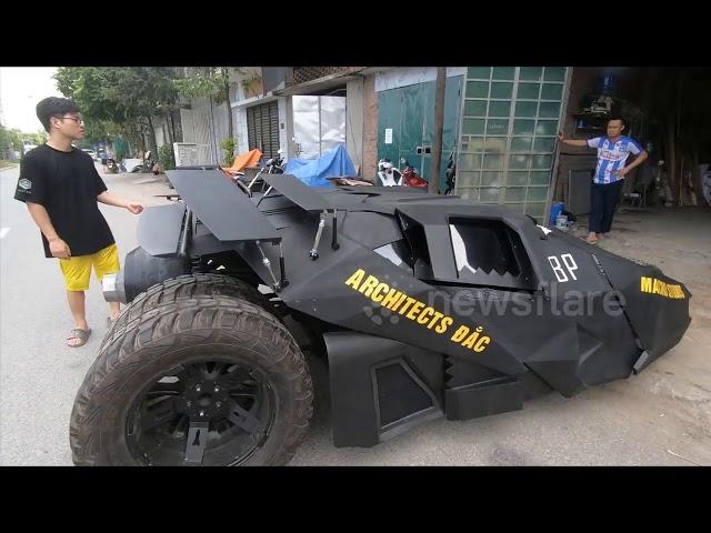 Vietnamese college student builds functional Batmobile