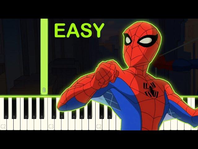 THE SPECTACULAR SPIDER-MAN - EASY Piano Tutorial