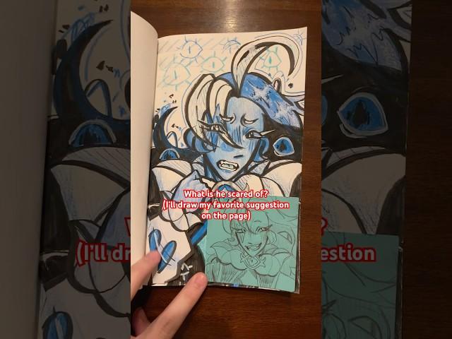 Blue everything guy #art #drawing #suggestion #sketchbook #challenge #crk #smc #shadowmilk #artist