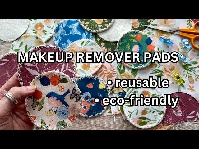 How to make REUSABLE MAKEUP REMOVER PADS - no overlocker / serger #sewingprojects #fabricscraps