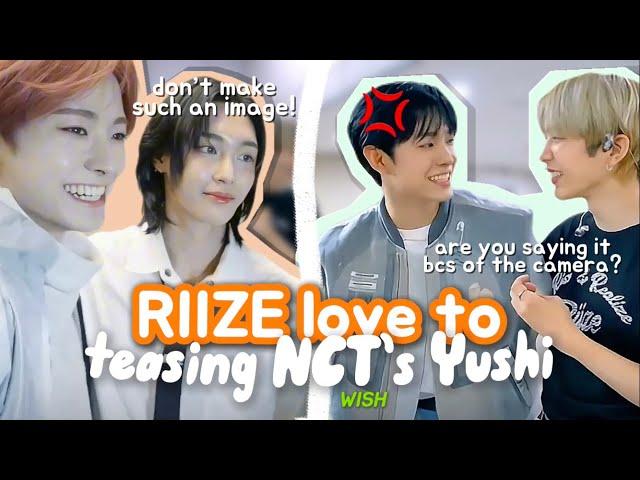 RIIZE’s interaction with Yushi from NCT WISH