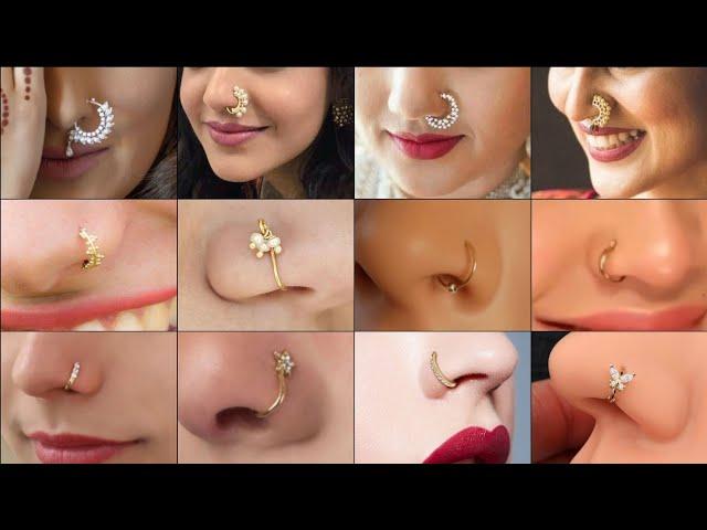 Gold Nose Ring Designs || Gold Nose Ring Collections || Gold Nose Pin