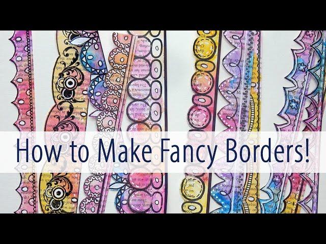 How to Make These Fancy Borders! #artjournalideas #artjournal