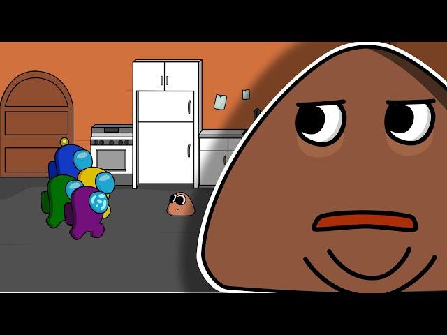 AMONG US vs. POU || kiwis ANIMATION