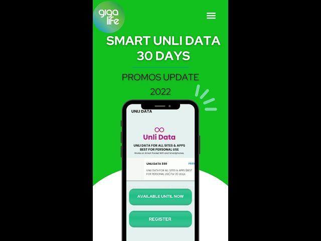 SMART UNLI DATA PROMO UPDATE 2022