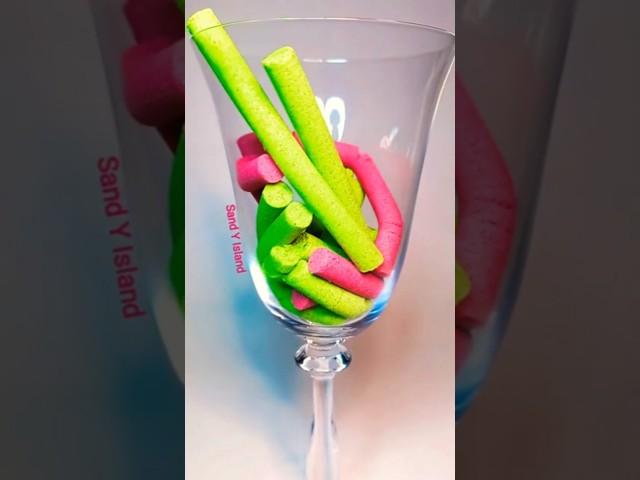 Very Satisfying and Relaxing, Drop and Squish Kinetic Sand Asmr Video