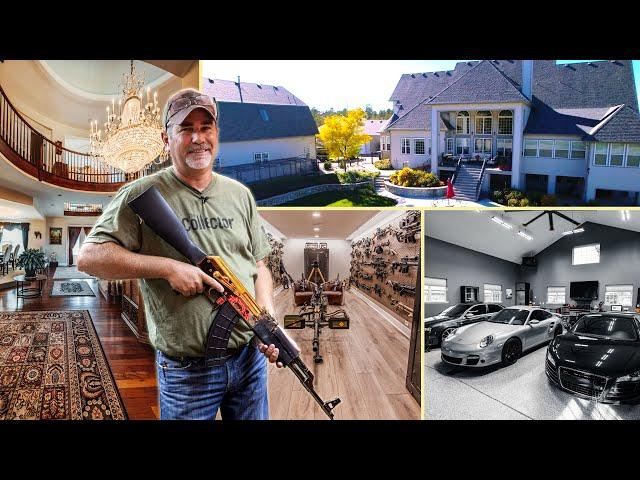 Tour The Collector's 14,000 sqft MEGA MANSION | Cars, Guns, Indoor Shooting Range 