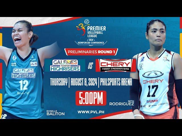 GALERIES TOWER vs. CHERY TIGGO - Full Match | Preliminaries | 2024 PVL Reinforced Conference