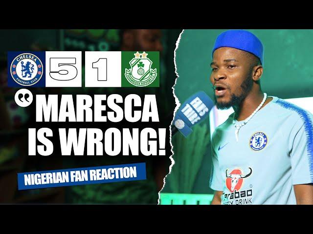 CHELSEA 5-1 SHAMROCK  ( Dani - NIGERIAN FAN REACTION) EUROPA CONFERENCE LEAGUE 2024-25