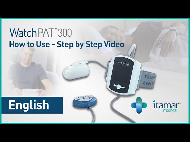 WatchPAT 300 Sleep Apnea Test - How to Use (translations in description)