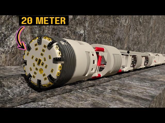 Tunnel Boring Machine (TBM) Explained - 3D Animation