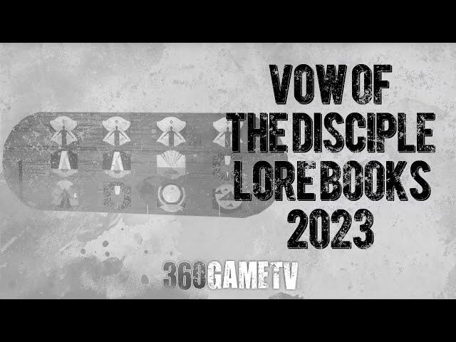 Vow of the Disciple Lore Books 2023 - 100% WORKING GUIDE - Imperious Sun Shell - Destiny 2