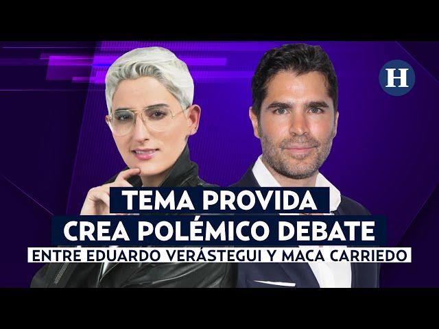 Eduardo Verástegui crea POLÉMICA con tema provida en “Inesperado” y debate con Maca Carriedo