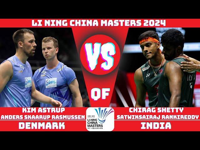 Rankireddy/Shetty (IND) VS (DEN) Astrup/Rasmussen | LI NING China Masters Badminton 2024 | QF