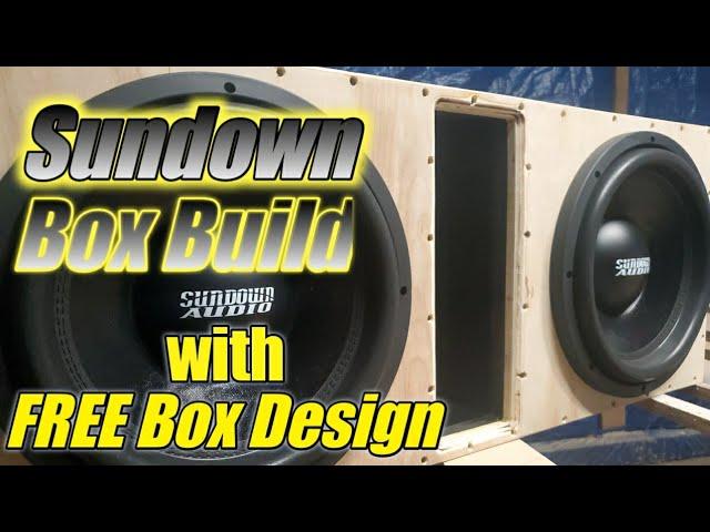 Sundown SA 12 Sub Box Build, with Free Box Specs