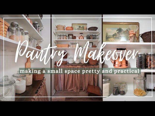 EXTREME SMALL PANTRY MAKEOVER | DIY WALK IN PANTRY MAKEOVER