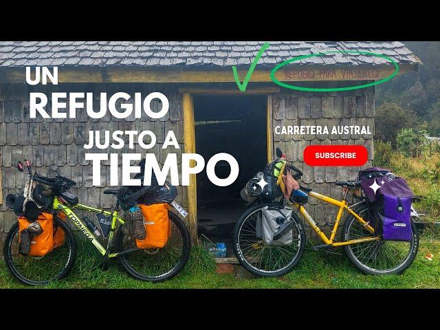 #43 ESCAPANDO de la TORMENTA | PUERTO RÍO TRANQUILO | CICLOVIAJEROS