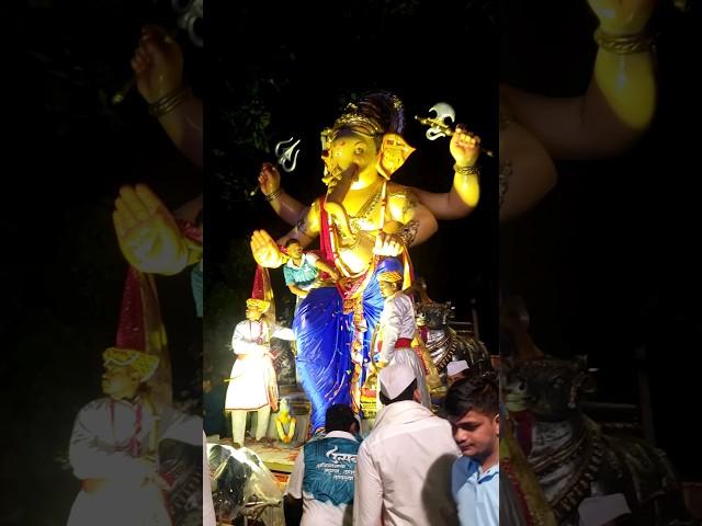 Grand welcome of Bappa #ganpatibappamorya 