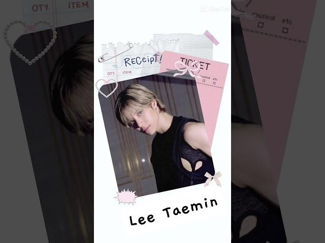 Taemin adding a pop of black to a pink edit | #kpop #taeminedit