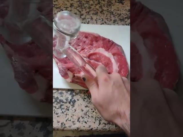I made a glass hammer. will it tenderize a steak?