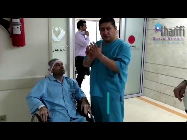 فیلم وضعیت بیمار بعد از جراحی تومور وسیع مغزی(Brain Tumor Surgery)