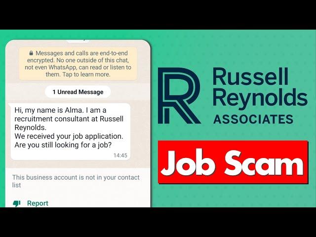 Russell Reynolds Associates Job Scam - Be Aware!