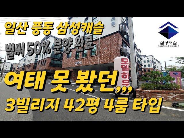 벌써50% 분양 완료 일산 풍동 삼성캐슬 11차 여태 못 봤던,, 3빌리지 42평 4룸 타입 실입주금 최저 3천부터 ~