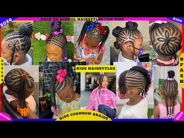 50+ Kids Hairstyles for Girls |kids Cornrow Braids Hairstyles |kids Natural braids hairstyle |Hairdo