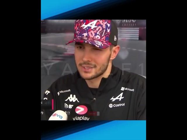 Esteban Ocon Ignores Interviewer's Question about his incident with Pierre Gasly #monacogp #f1