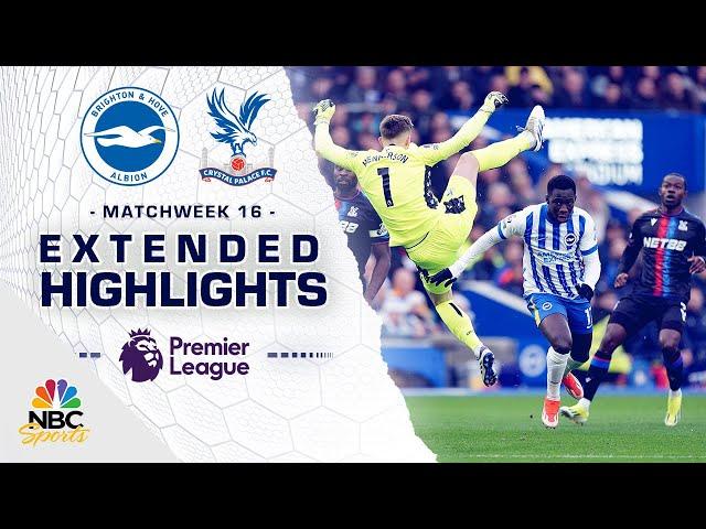 Brighton v. Crystal Palace | PREMIER LEAGUE HIGHLIGHTS | 12/15/2024 | NBC Sports