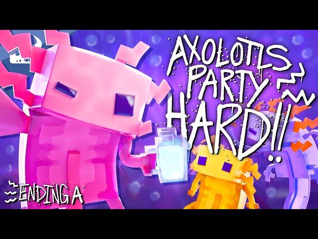 MINECRAFT AXOLOTL RAP | "Axolotls Party Hard" | Animated Music Video [VERSION A]