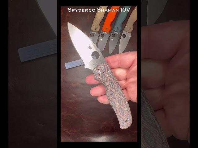 Spyderco Shaman 10V/Python Micarta REC Exclusive #edc #edcknife #edcgear #tools #Blade #shorts