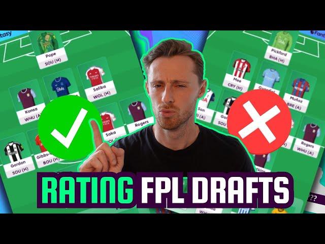 RATING YOUR FPL DRAFTS I FIRST 10/10 TEAM?! I Fantasy Premier League 24/25