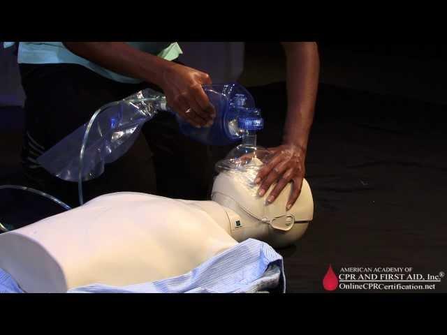 CPR Training Video - How to Use a Bag Mask for Ventilation