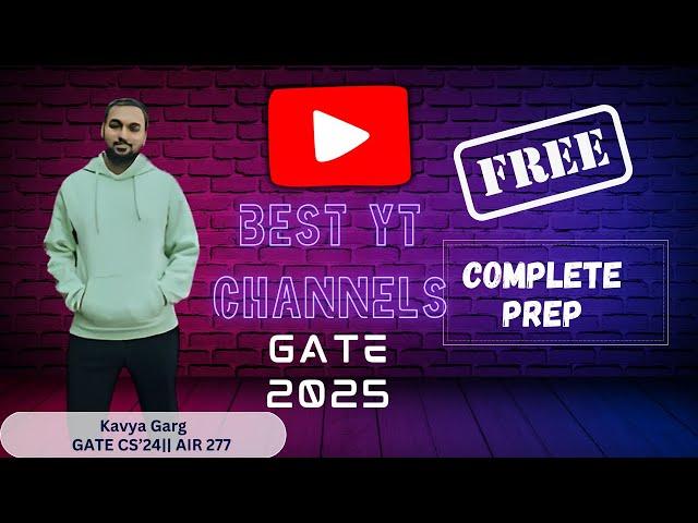 BEST YouTube Channels for GATE CS Preparation | #gate2025 #gate2026