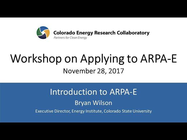 Introduction to ARPA-E