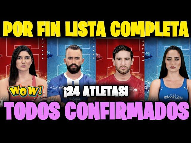 ¡POR FIN LISTA COMPLETA TODOS LOS 24 ATLETAS CONFIRMADOS PARA EXATLON ESTADOS UNIDOS!