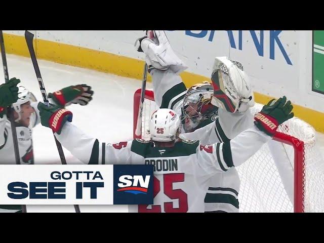 GOTTA SEE IT: Filip Gustavsson Scores First GOALIE GOAL In Wild History