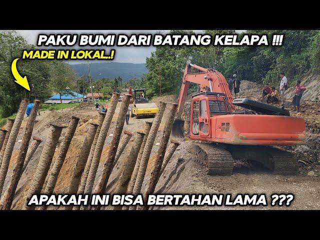 Batu Jomba Siang Ini !!! Paku Bumi Dari Batang Kelapa Terpasang