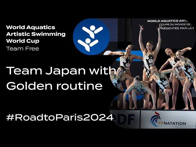 Team Japan perfecting Team Free routine for #Paris2024