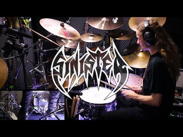 Sinister drum cover - Drumming to Epoch Of Denial (Old school death metal)