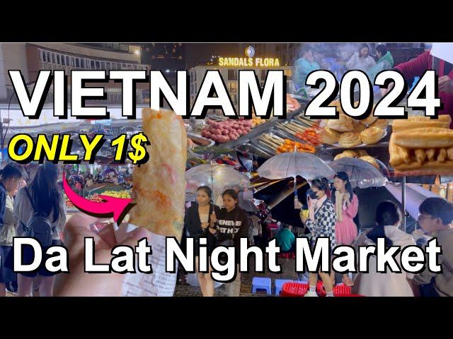 $1 STREET FOOD IN DA LAT (INSANE!)  Vietnam Travel 2024