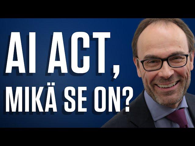 Näin EU alkaa sääntelemään tekoälyä | Juha Heikkilä #483