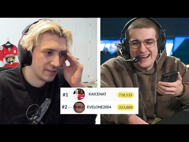 Реакция XQC На Рекорд Эвелона по Сабкам на Твиче