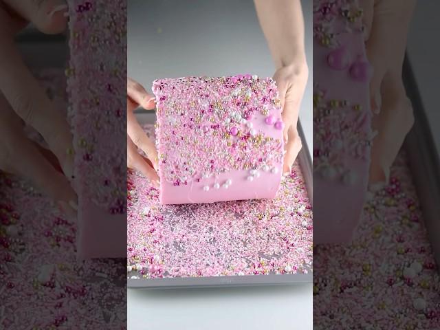 Pink Velvet Sprinkle Cake #cake  #shorts